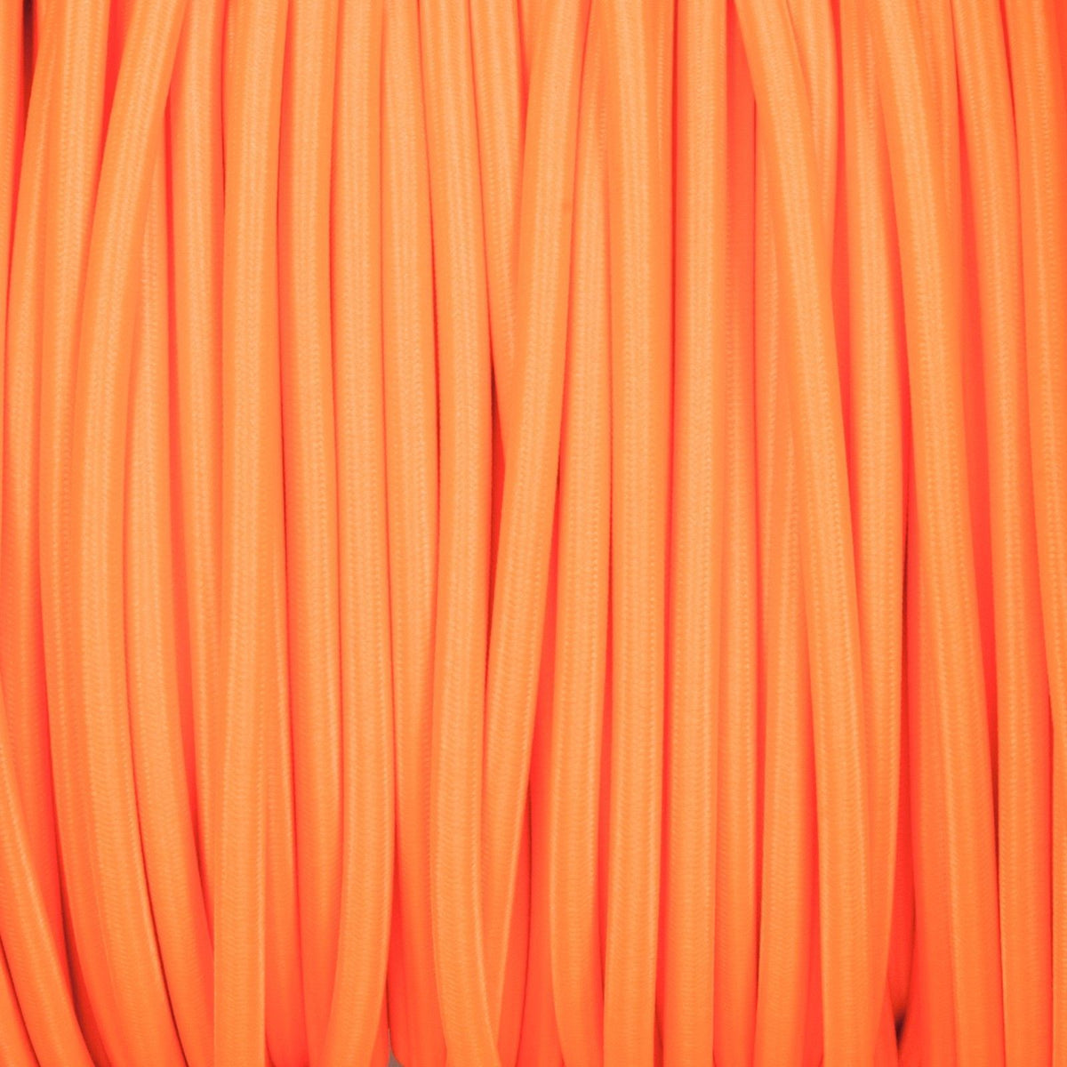 3 Core Round Fabric Cable 0.75mm – 1 m to 3 m - Orange, 2 m