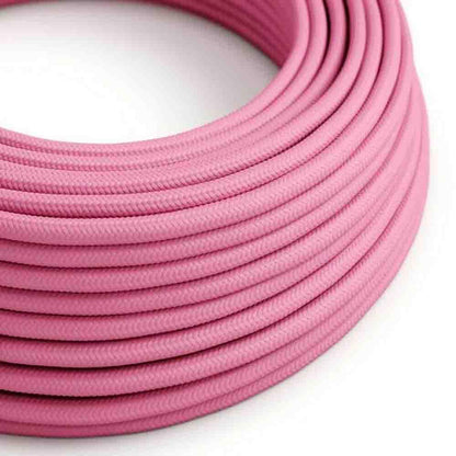 3 Core Round Fabric Cable 0.75mm – 1 m to 3 m - Rose Pink, 1 m