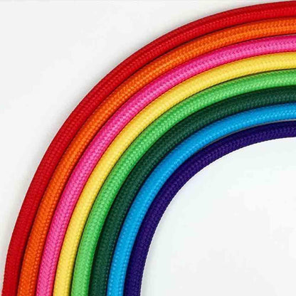 3 Core Round Fabric Cable 0.75mm – 1 m to 3 m
