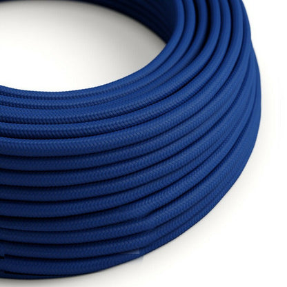 3 Core Round Fabric Cable 0.75mm – 20 m to 100 m Reels - Dark Blue, 50 m