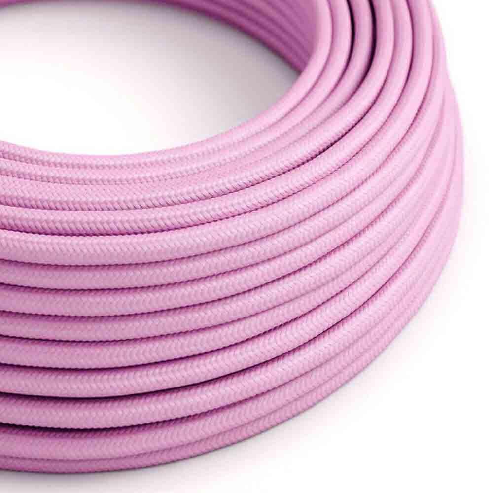 3 Core Round Fabric Cable 0.75mm – 4 m to 10 m - Baby Pink, 5 m