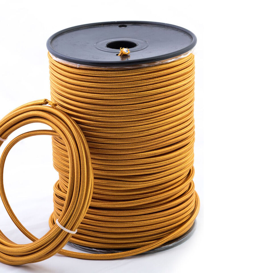 3 Core Round Fabric Cable 0.75mm – 4 m to 10 m - photo 4