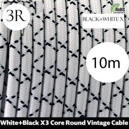 3 Core Round Fabric Cable 0.75mm – 4 m to 10 m - photo 38