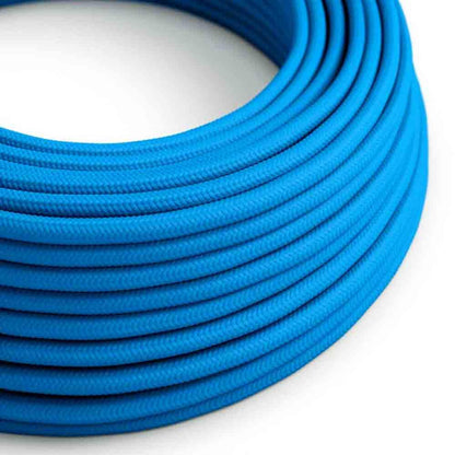 3 Core Round Fabric Cable 0.75mm – 4 m to 10 m - Blue, 4 m