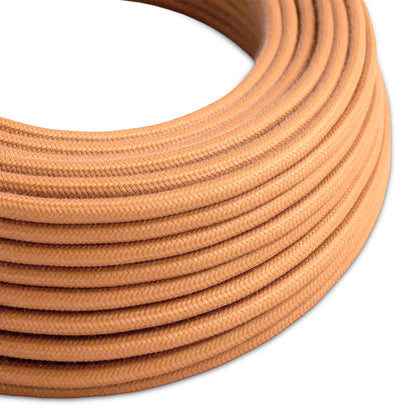 3 Core Round Fabric Cable 0.75mm – 4 m to 10 m - Light Brown, 4 m