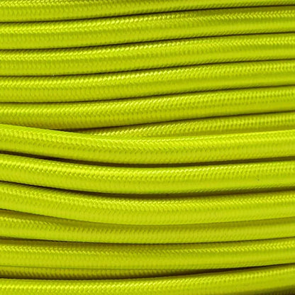 3 Core Round Fabric Cable 0.75mm – 4 m to 10 m - Light Green, 10 m