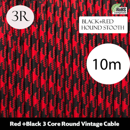 3 Core Round Fabric Cable 0.75mm – 4 m to 10 m - photo 37