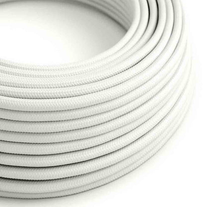 3 Core Round Fabric Cable 0.75mm – 4 m to 10 m - White, 4 m