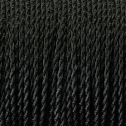 3 Core Twisted Fabric Cable 0.75mm – 1 m to 3 m - Brown Tweed, 1 m