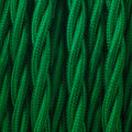 3 Core Twisted Fabric Cable 0.75mm – 1 m to 3 m - Green, 1 m