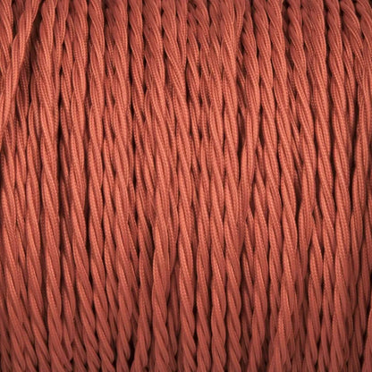 3 Core Twisted Fabric Cable 0.75mm – 1 m to 3 m - Peach, 1 m