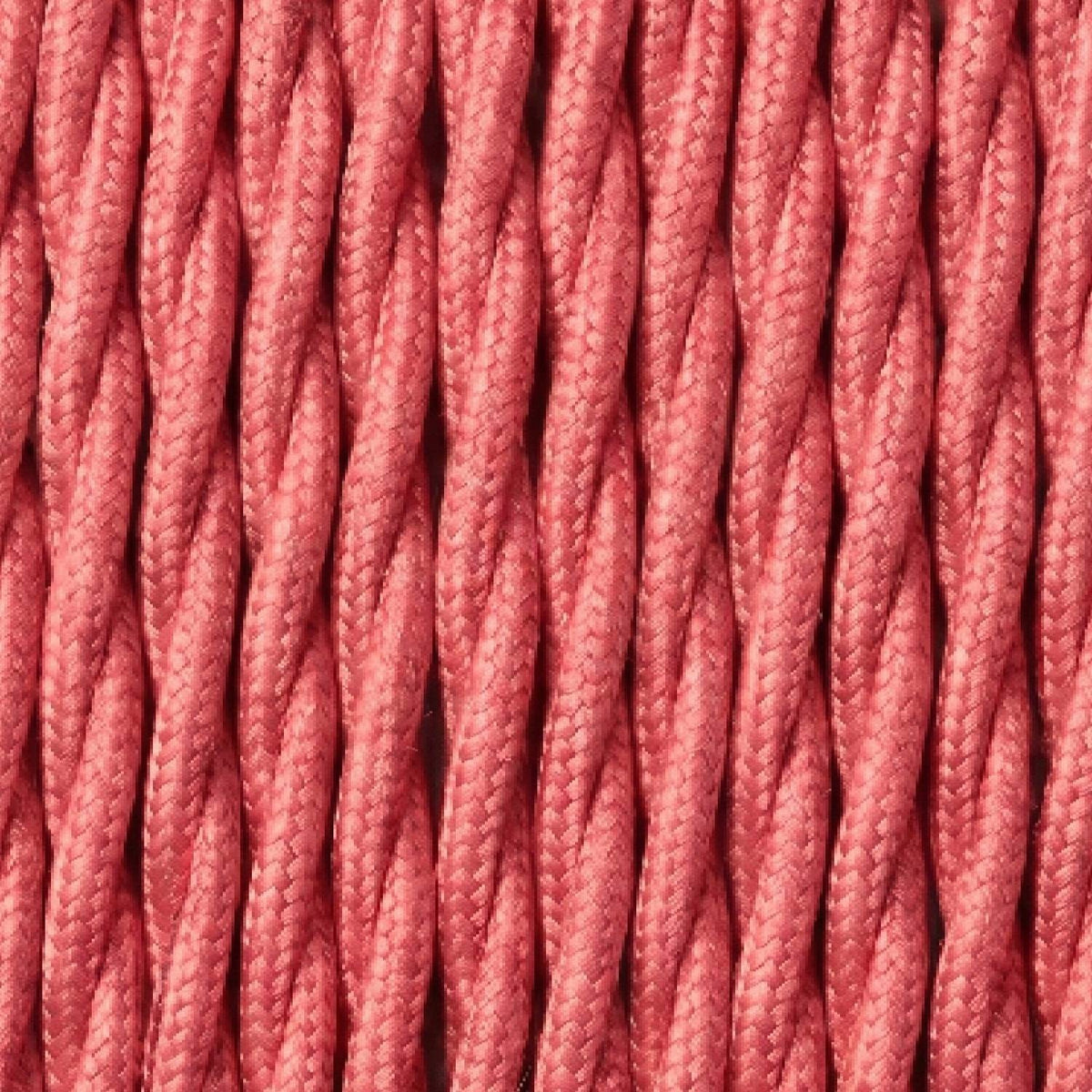 3 Core Twisted Fabric Cable 0.75mm – 1 m to 3 m - Rose Pink, 1 m