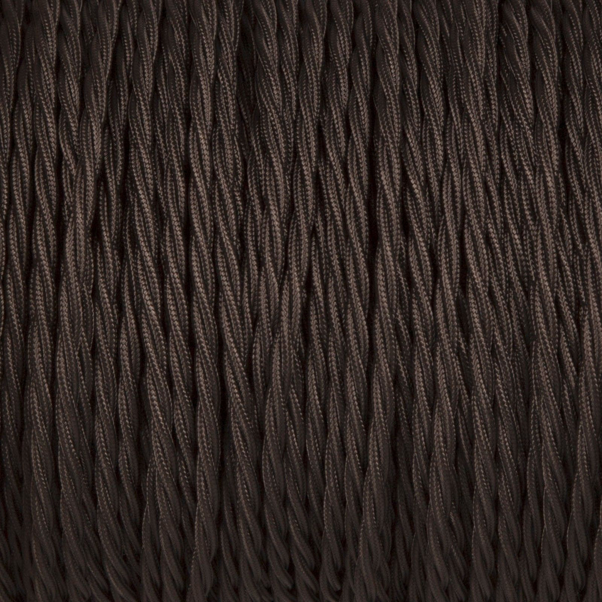 3 Core Twisted Fabric Cable 0.75mm – 20 m to 100 m Reels - Black, 20 m
