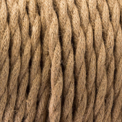 3 Core Twisted Fabric Cable 0.75mm – 5 m & 10 m - Hemp, 5 m