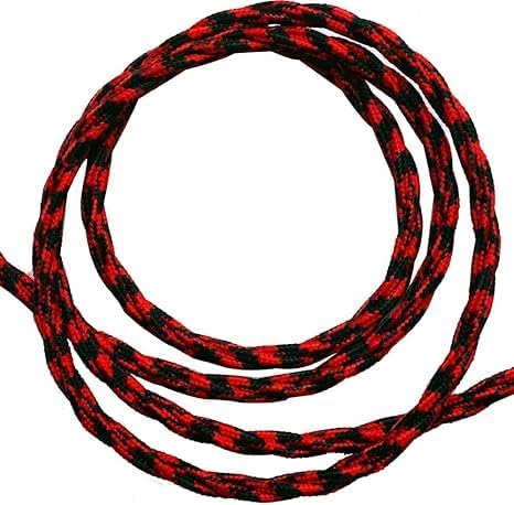 3 Core Twisted Fabric Cable 0.75mm – 5 m & 10 m - Red & Black Houndstooth, 10 m