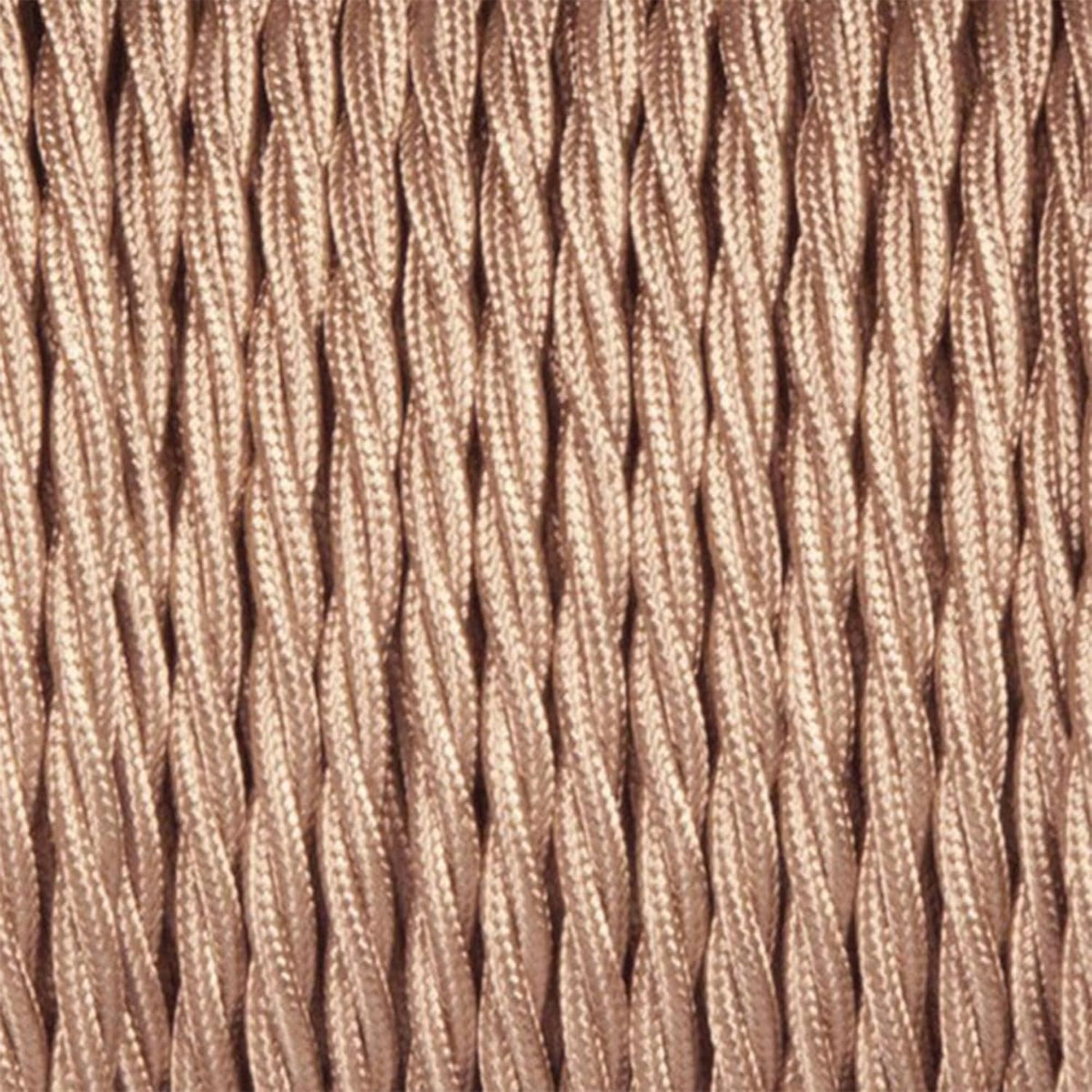 3 Core Twisted Fabric Cable 0.75mm – 5 m & 10 m - Rose Gold, 5 m