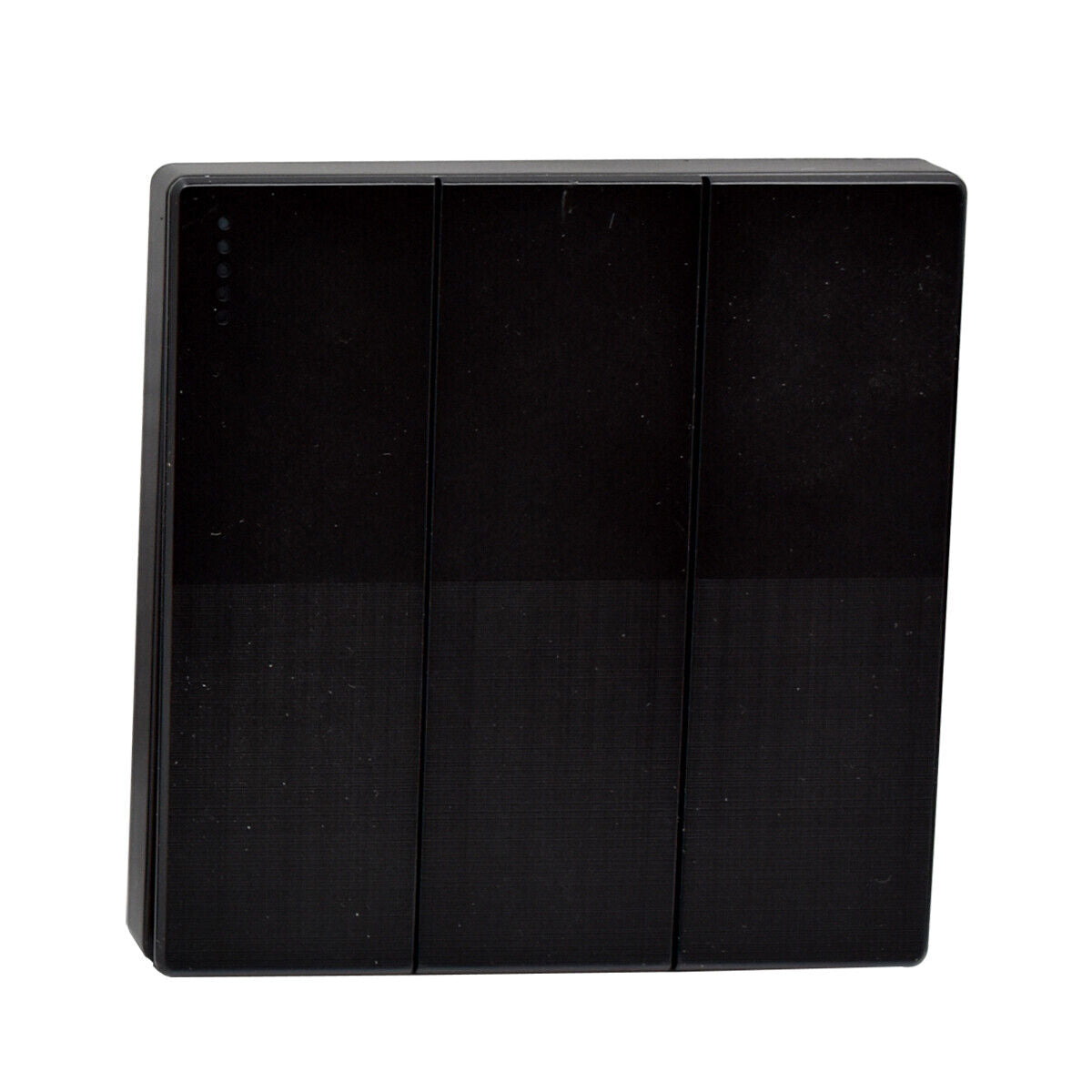 3 Gang Screwless Wall Light Switch Black - photo 2