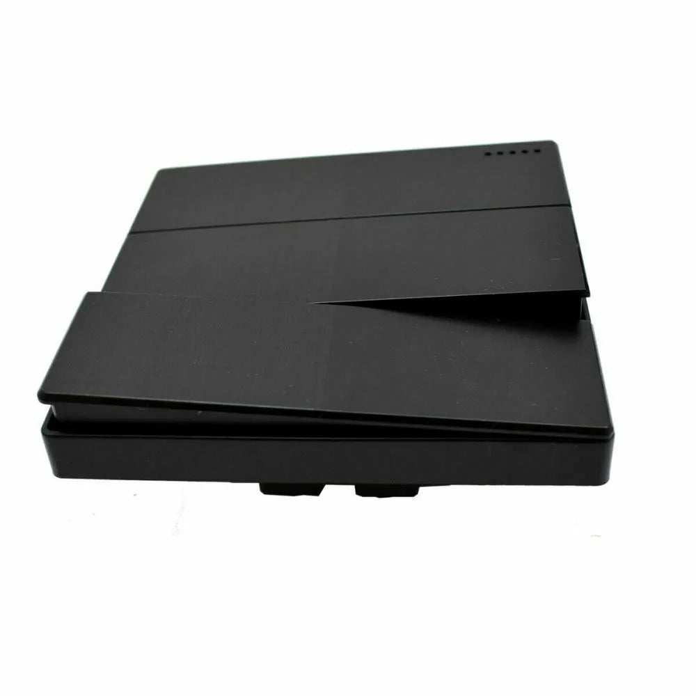 3 Gang Screwless Wall Light Switch Black - photo 4