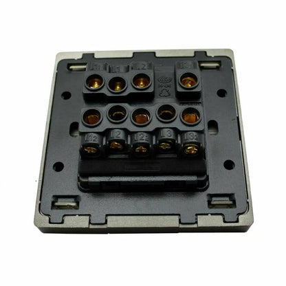 3 Gang Screwless Wall Light Switch Black - photo 5