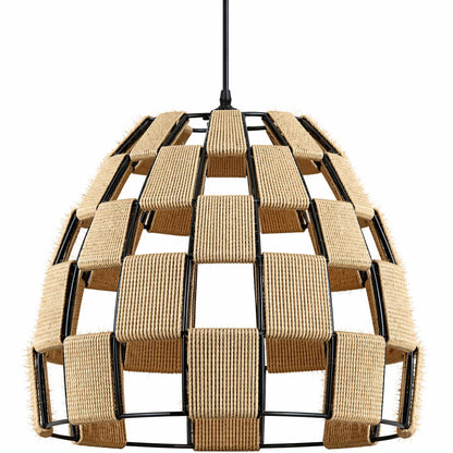 Woven Hemp Dome Lamp Shade – 32.5 cm, Easy Fit with Reducer Ring