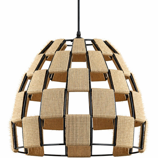 Woven Hemp Dome Lamp Shade – 32.5 cm, Easy Fit with Reducer Ring