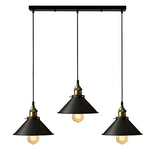 3-Light Pendant Cluster – Cone, Dome or Scalloped Shades, Plate or Bar - photo 44