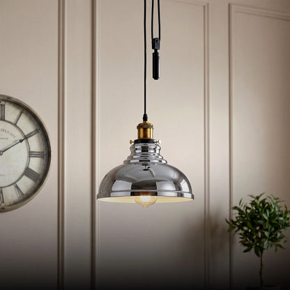 3 Light Pendant – Rise & Fall Pulley or Spider Style, 30+ Shades - photo 6