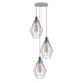 3-Light Cluster Pendant – Round or Bar, Cage or Metal Shades