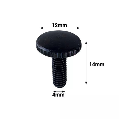 M4 Knurled Thumb Screws for Lamp Shade Rings, Pack of 3 – 4 Finishes - photo 3