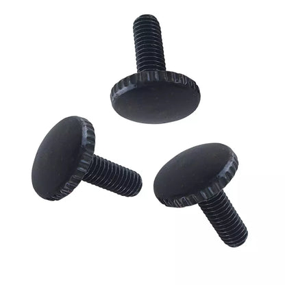 M4 Knurled Thumb Screws for Lamp Shade Rings, Pack of 3 – 4 Finishes - Black