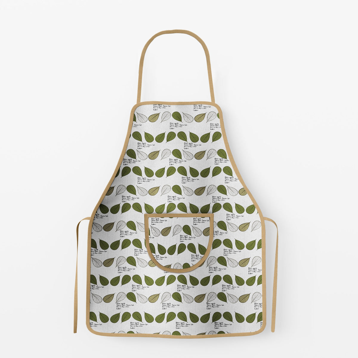 Apron, Oven Glove & Pot Holder Set – Green Leaf Print, Pack of 2 Sets - photo 4