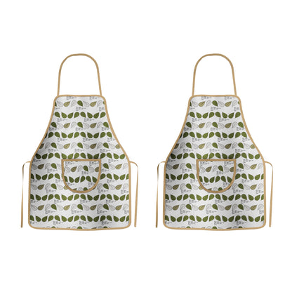 Apron, Oven Glove & Pot Holder Set – Green Leaf Print, Pack of 2 Sets - photo 5