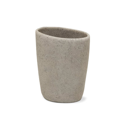 Stone-Effect Resin Bathroom Set – Pebble Shape, Off-White, 3 Pieces - photo 8