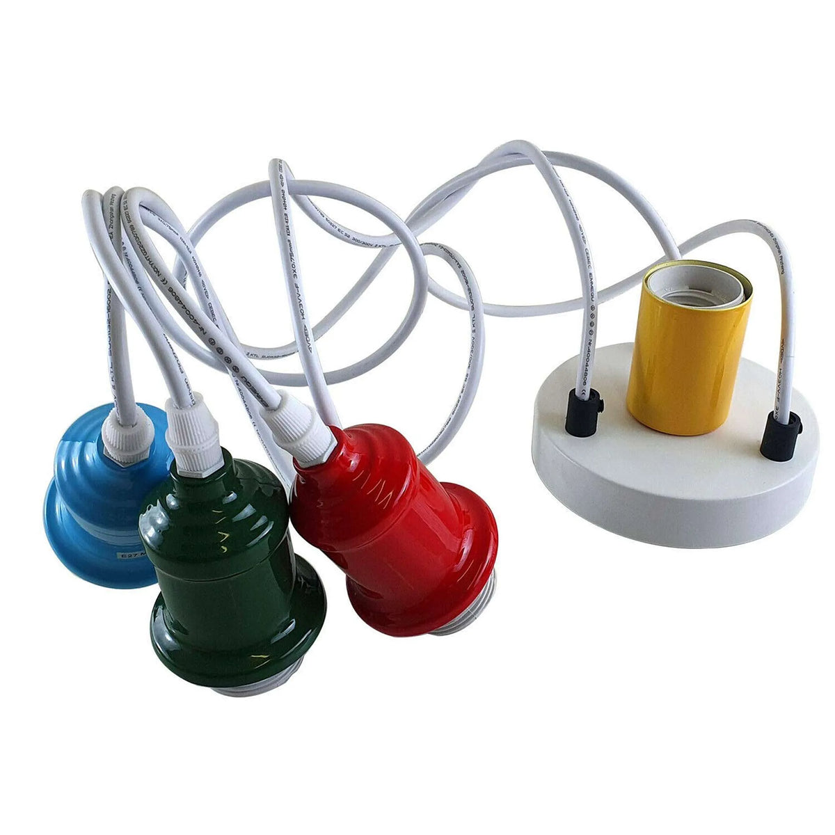 3-Way Spider Pendant Light – Adjustable Cables, E27, 6 Colours - photo 7