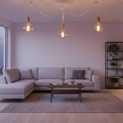 3-Way Spider Pendant Light – Adjustable Cables, E27, 6 Colours - photo 9