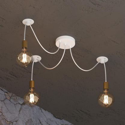 3-Way Spider Pendant Light – Adjustable Cables, E27, 6 Colours - photo 5