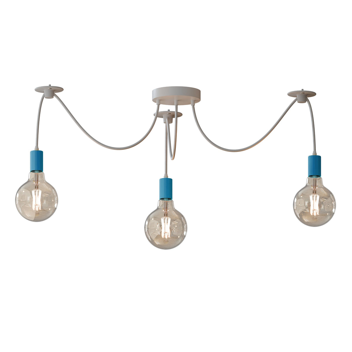 3-Way Spider Pendant Light – Adjustable Cables, E27, 6 Colours - photo 22