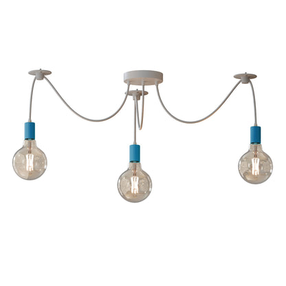 3-Way Spider Pendant Light – Adjustable Cables, E27, 6 Colours - photo 22