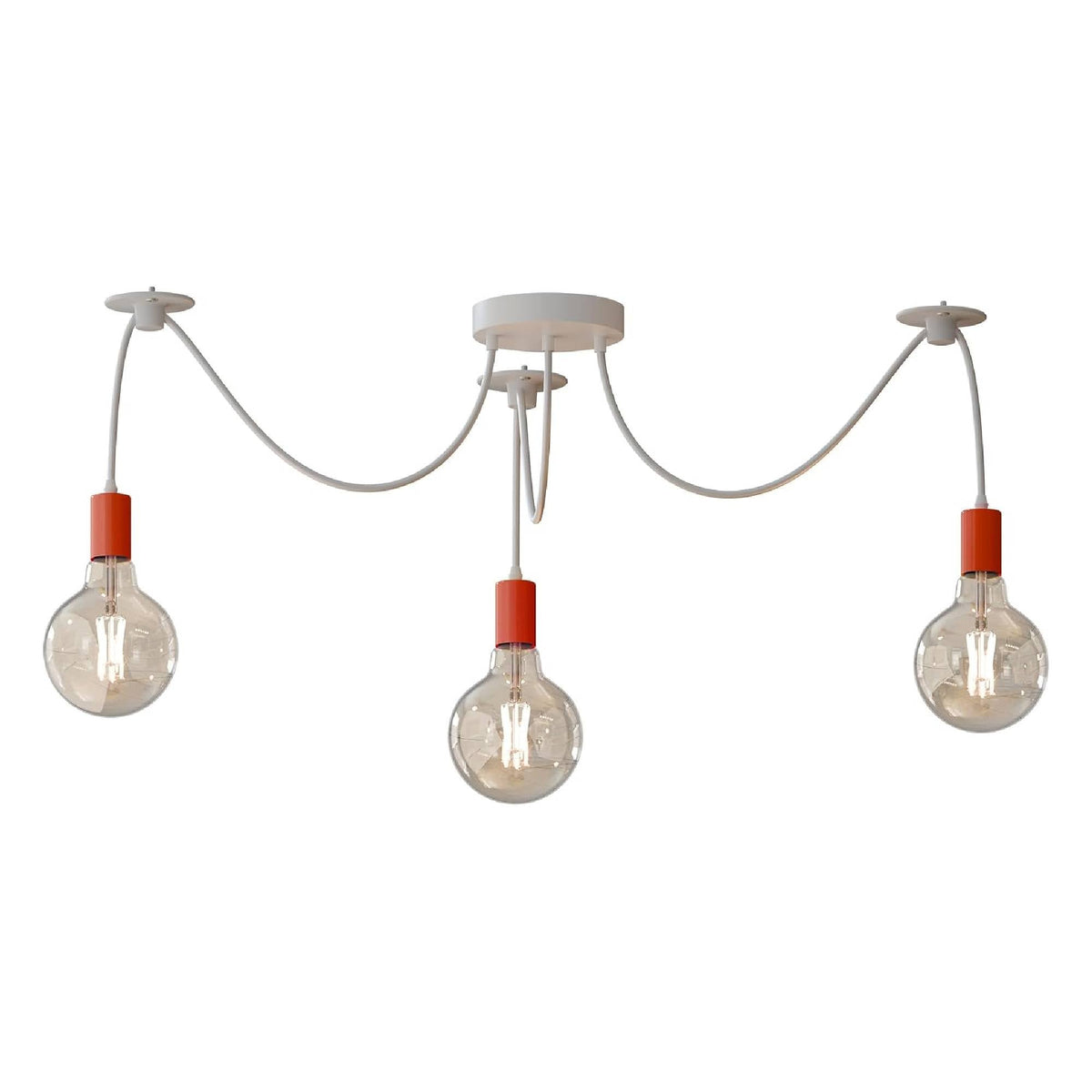 3-Way Spider Pendant Light – Adjustable Cables, E27, 6 Colours - photo 25