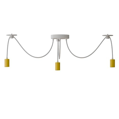 3-Way Spider Pendant Light – Adjustable Cables, E27, 6 Colours - photo 26
