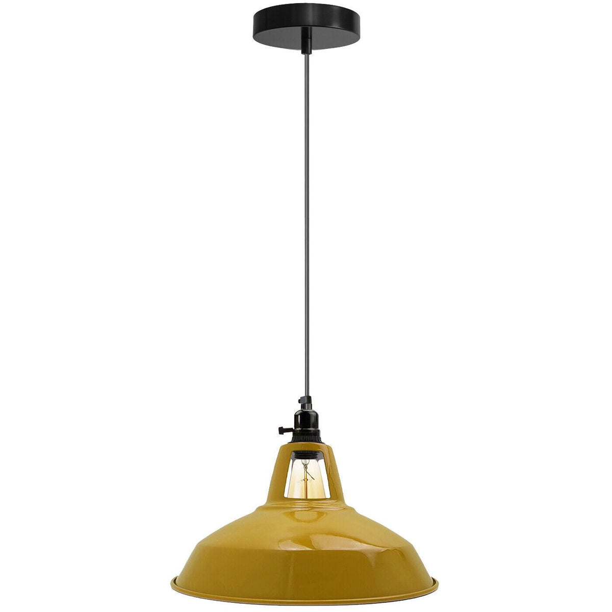 Switched Pendant Light – E27 Holder with On/Off Switch, 35 Shades - photo 32
