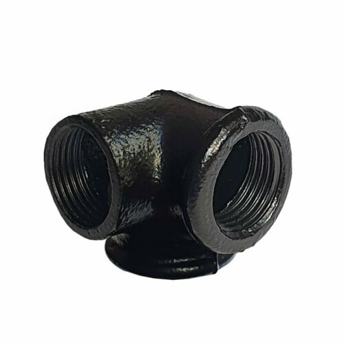 3/4 Inch BSP Malleable Iron 3 Way Pipe Fitting Black - Single