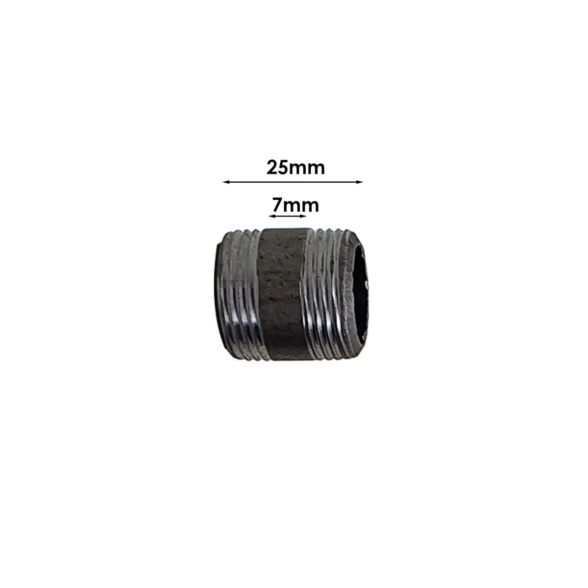 3/4 Inch BSP Raw Malleable Iron Threaded Pipe – 2.5 cm to 40 cm - 2.5 cm, Single