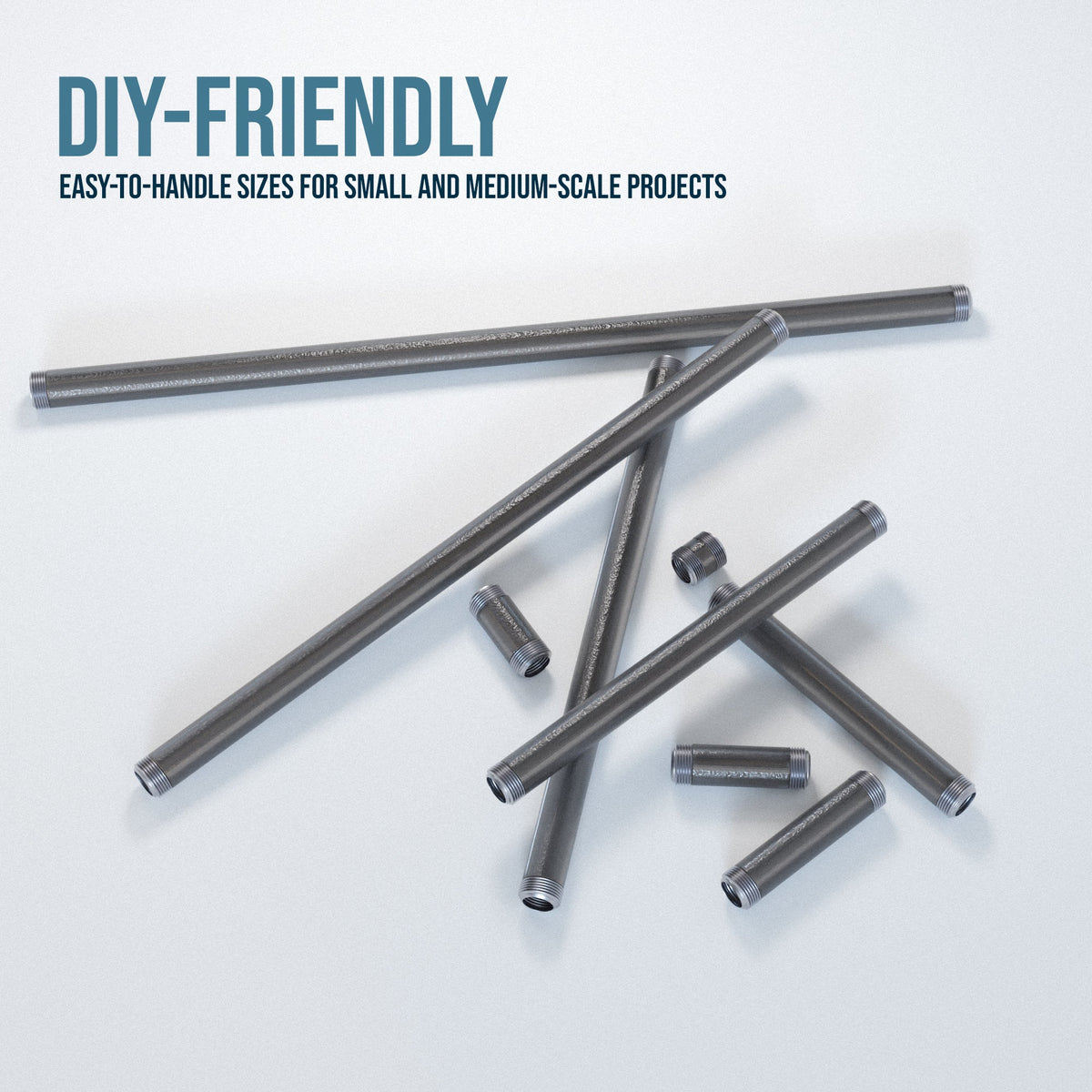 3/4 Inch BSP Raw Malleable Iron Threaded Pipe – 2.5 cm to 40 cm - photo 5