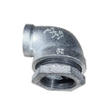 3/4 Inch Galvanised Malleable Iron 90 Degree Elbow with Nut