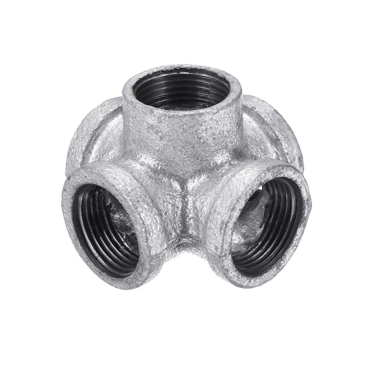 3/4 Inch Galvanised Malleable Iron 5 Way Pipe Fitting - 5 Way, Single