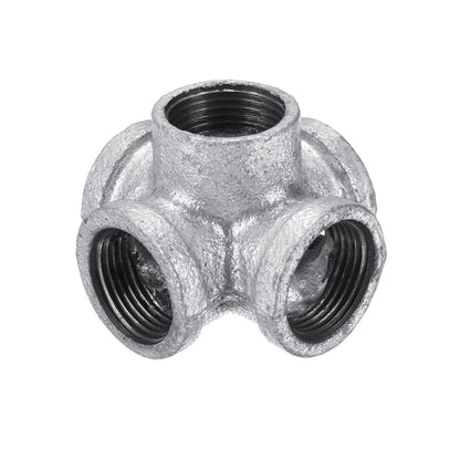 3/4 Inch Galvanised Malleable Iron 5 Way Pipe Fitting - 5 Way, Single