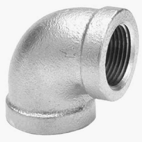 3/4 Inch Galvanised Malleable Iron 90 Degree Elbow - Single