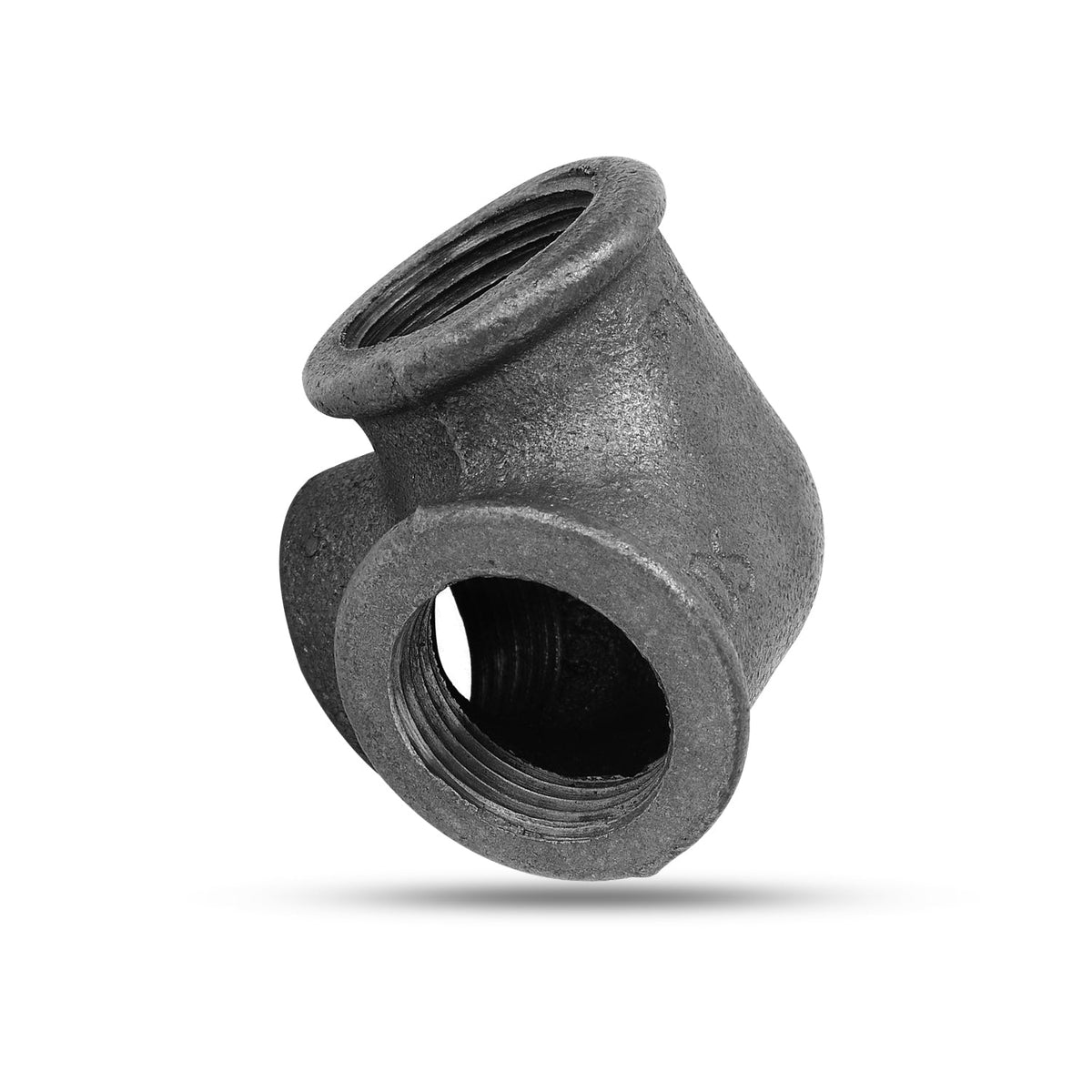 3/4 Inch Malleable Iron 3 Way Corner Pipe Fitting Raw - photo 3
