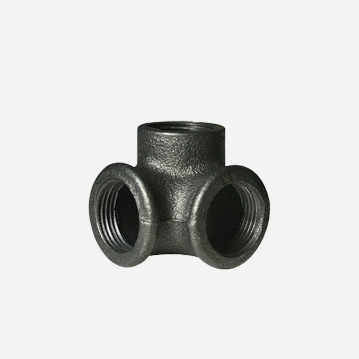 3/4 Inch Malleable Iron 3 Way Corner Pipe Fitting Raw - photo 4